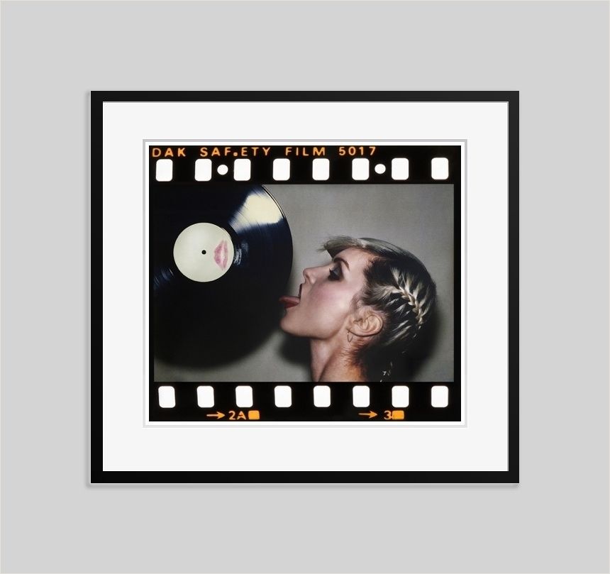 ‘ Vinyl Blondie ' 1978 By Martyn Goddard Giclee Print Framed In Black