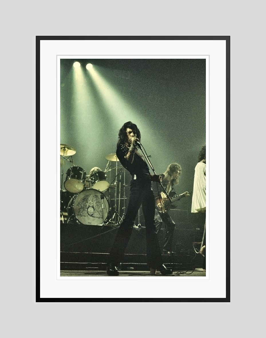 ' Queen In Concert ' By Martyn Goddard Giclee Print Framed In Black