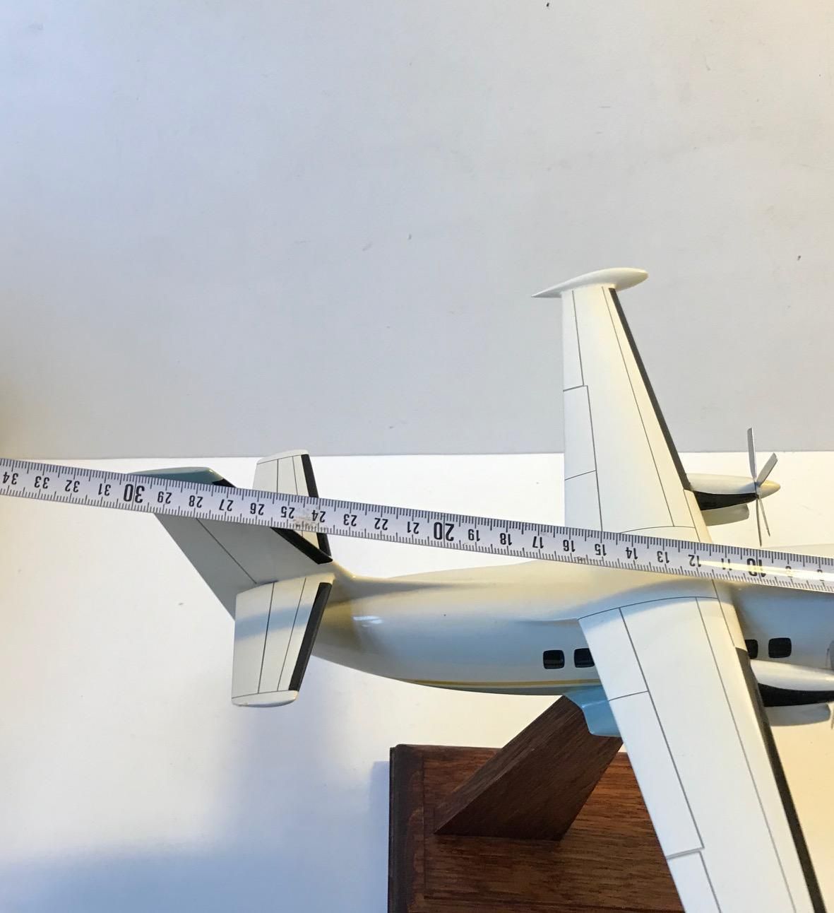 Vintage Desk Model Airplane   Private Jet, Scandinavia 1970s photo vintage