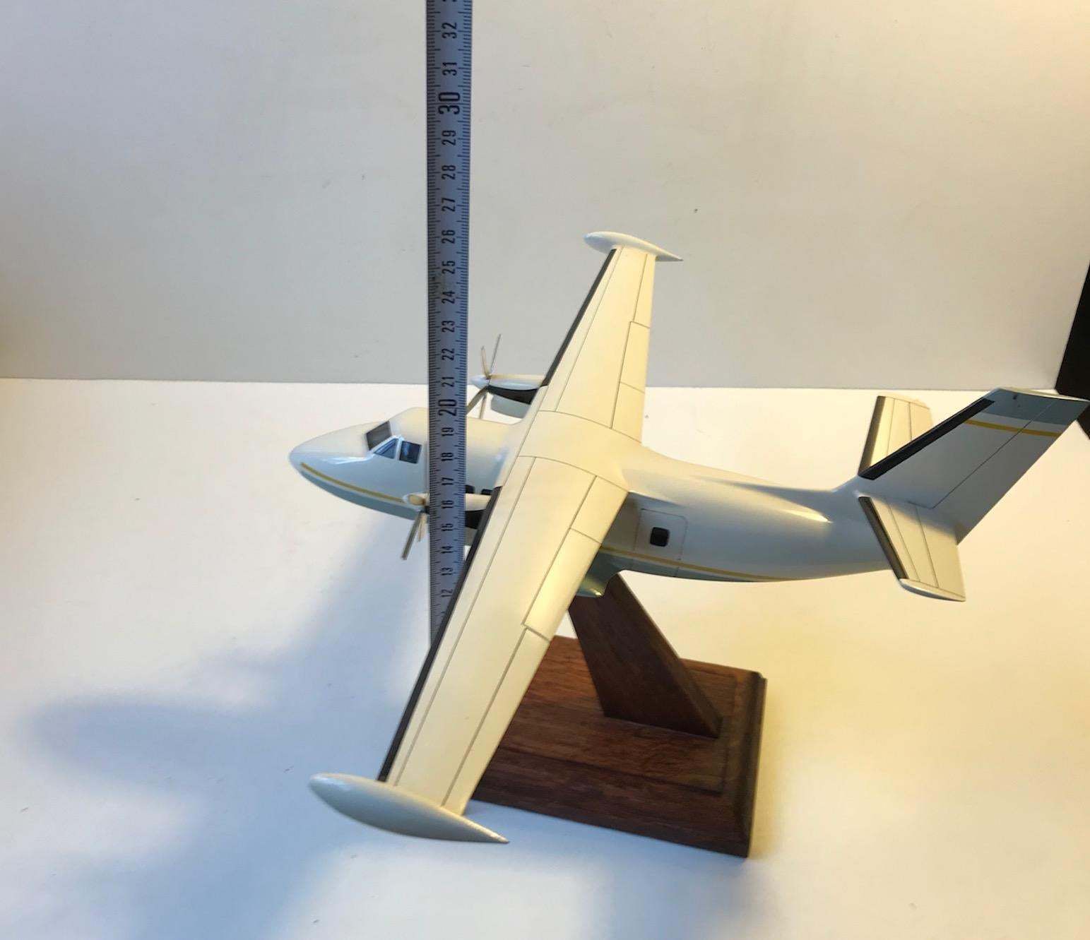 photo furniture Vintage Desk Model Airplane   Private Jet, Scandinavia 1970s