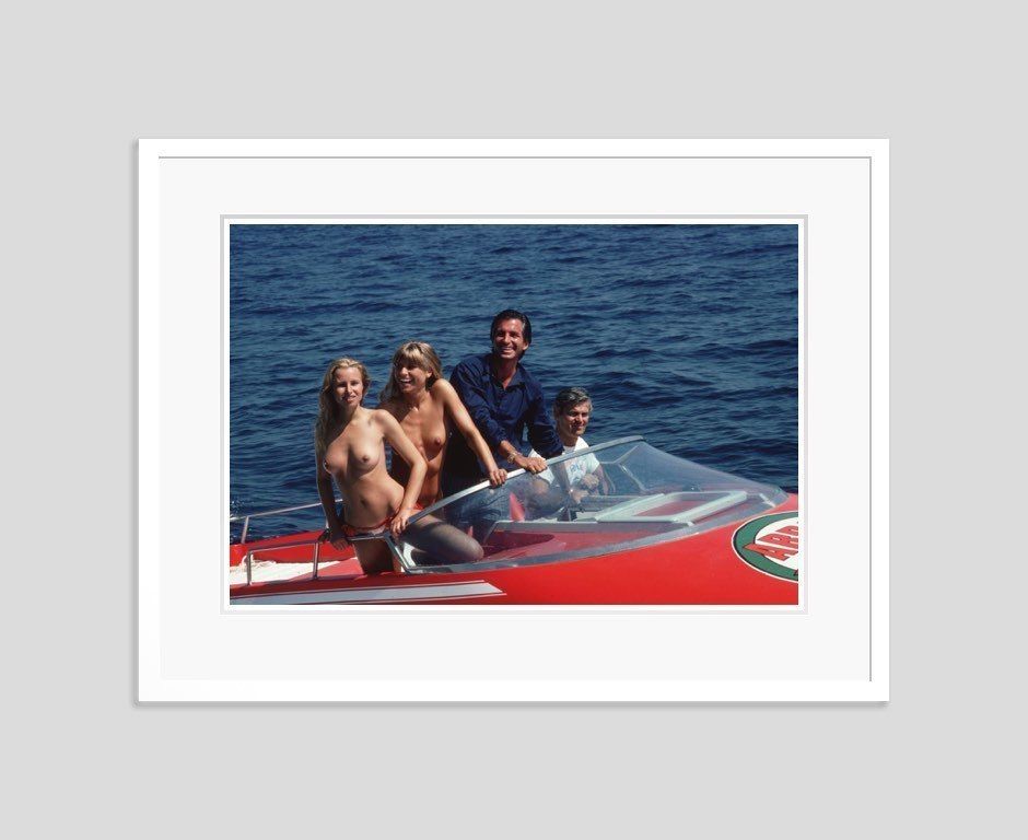 Slim Aarons 'The High Life' 1977 Oversize C Type Print Framed In White