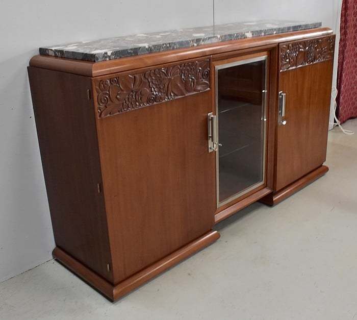 Art Deco Sideboard In Solid Mahogany 1920 photo furniture
