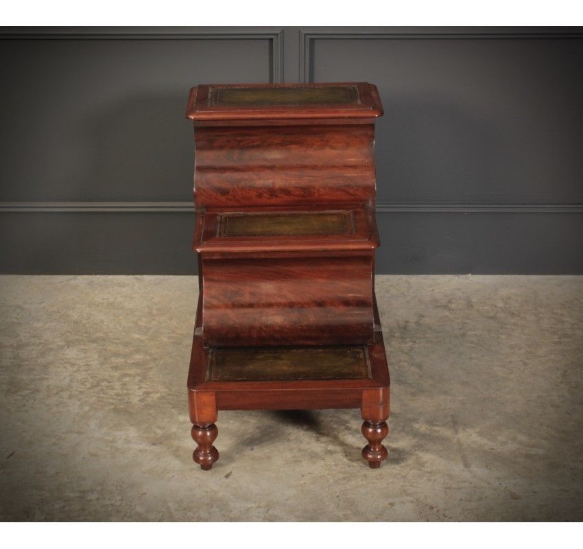 Victorian Mahogany Library Steps photo furniture