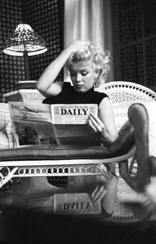 'Marilyn Relaxes In Her Hotel Room' Ed Feingersh Archival Pigment Print Unframed