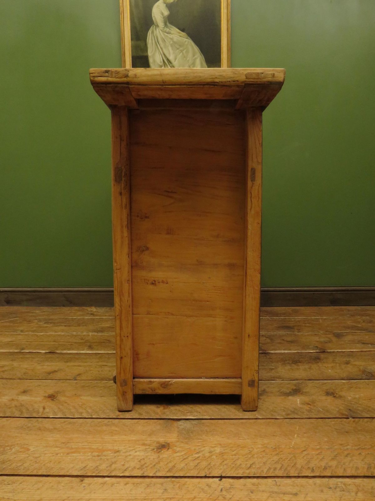 photo vintage Antique Chinese Bleached Elm Altar Cabinet Late Qing Period 19 Th Century Cabinet