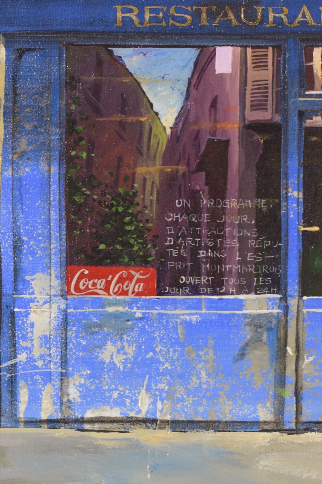 Paris Café 'Au Vieux Montmartre' photo for sale