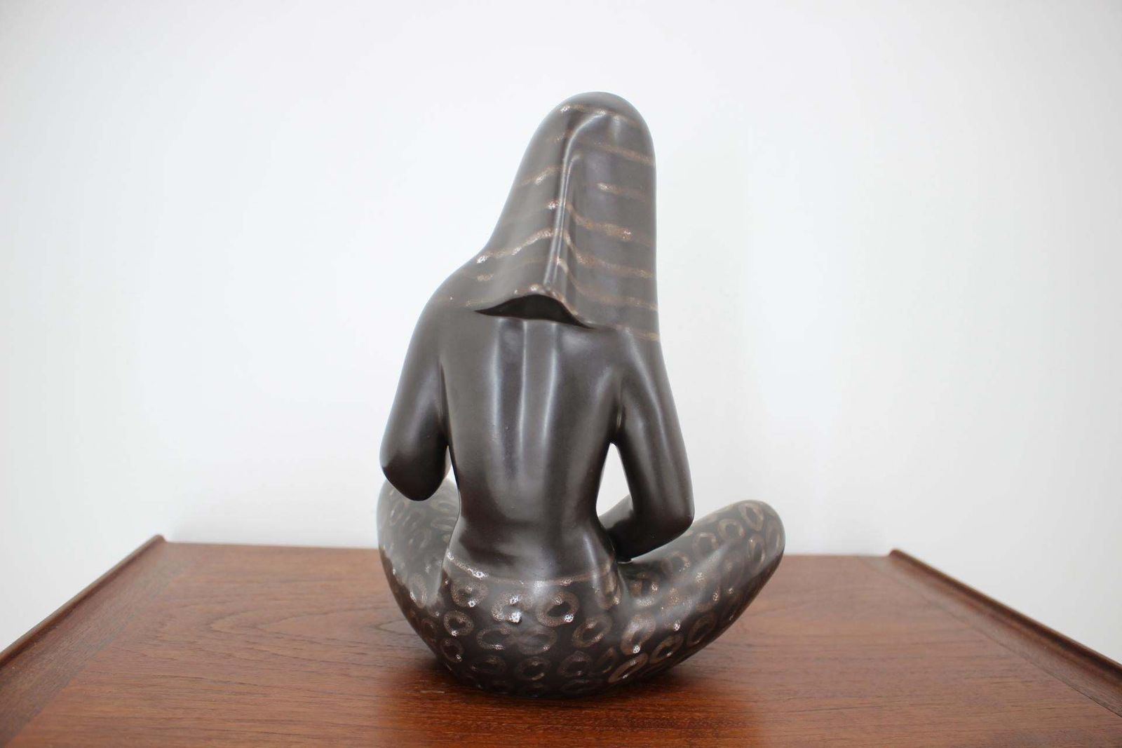 Design Midcentury Ceramic Sculpture "Lady" By Jitka Forejtova, 1960s photo for sale