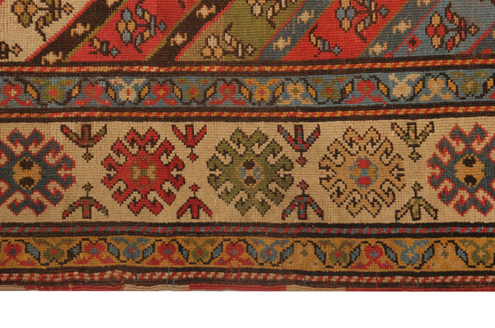 Rare Antique Caucasian Shirvan Rug, Handmade Oriental Carpet  109x279 Cm photo Textiles