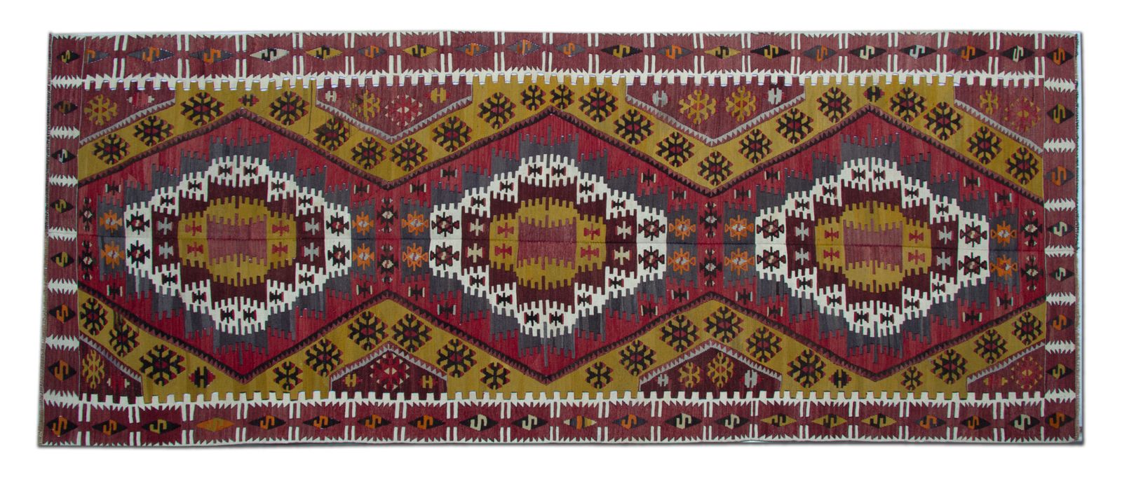 Antique Rug Turkish Carpet Kilim Runner Rug 140 X 390 Cm photo furniture