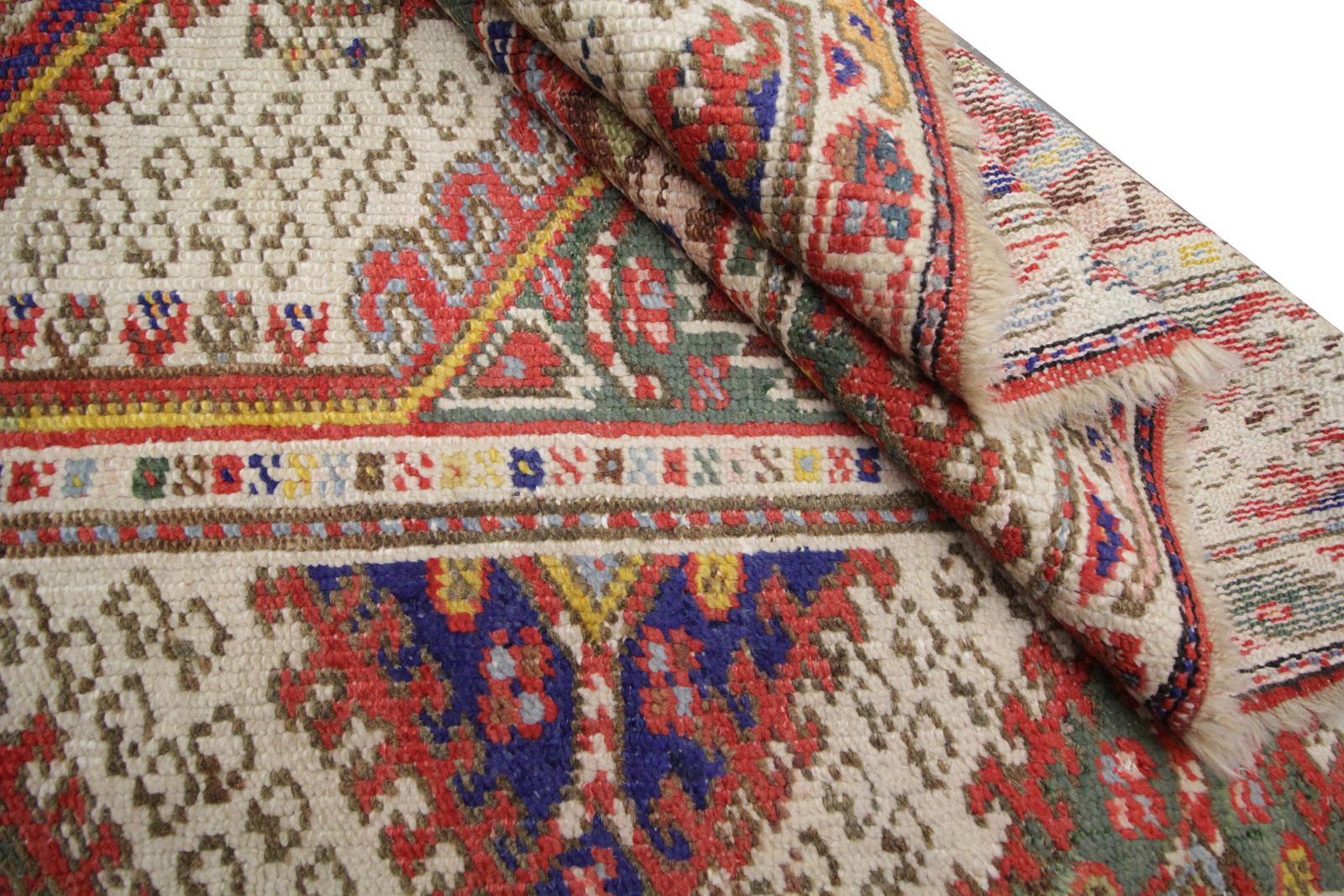 Antique Turkish Rugs Handmade Carpet Wool Geometric Rug For Sale 130x190cm photo buy