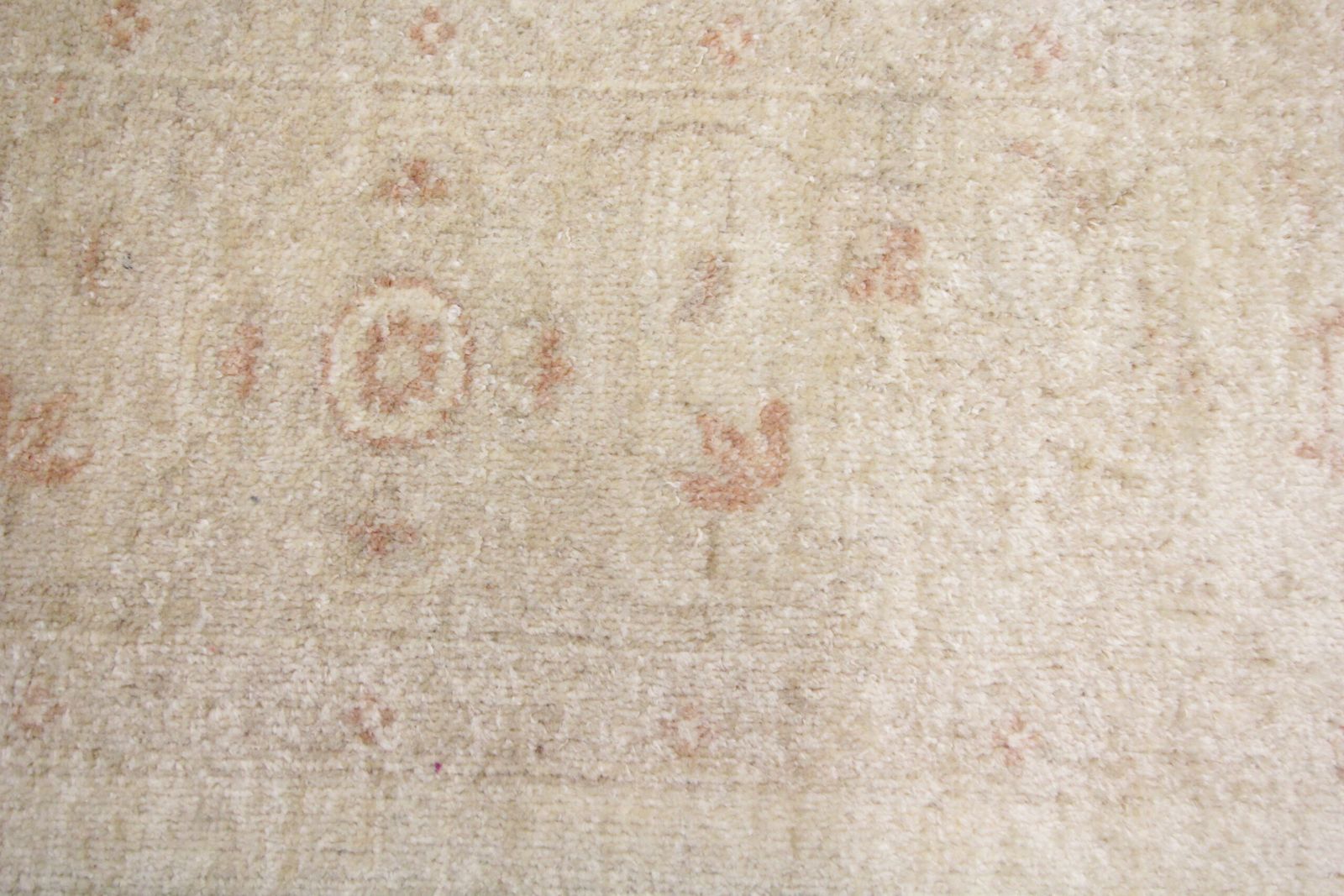 Handmade Carpet Traditional Ziegler Rug, Cream Wool 197x258cm photo for sale
