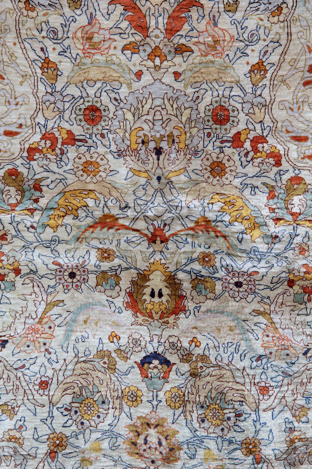 Turkish Carpet Hereke Pure Silk Rug 105 X 160 Cm photo furniture
