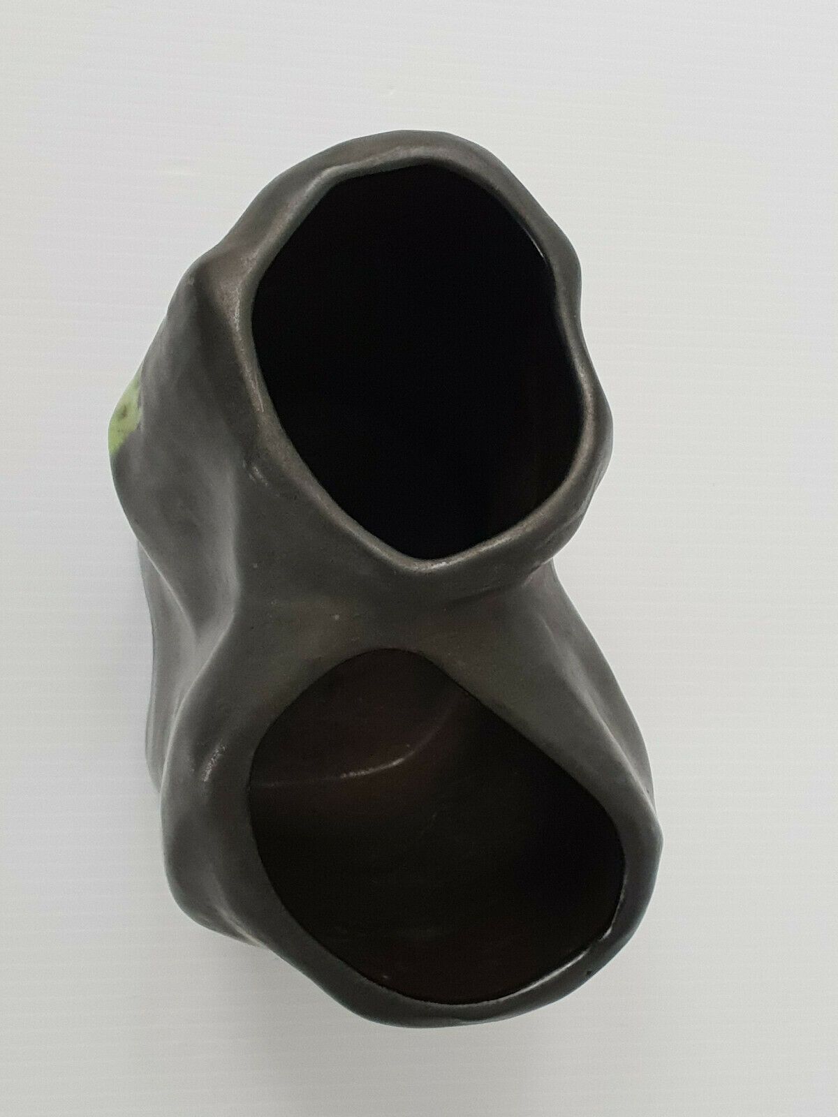 Superbe Vase Noir Nacre 60s 70s Ceramique Vintage 1960 1970 Annees 60/ 70 photo Woonaccessoires