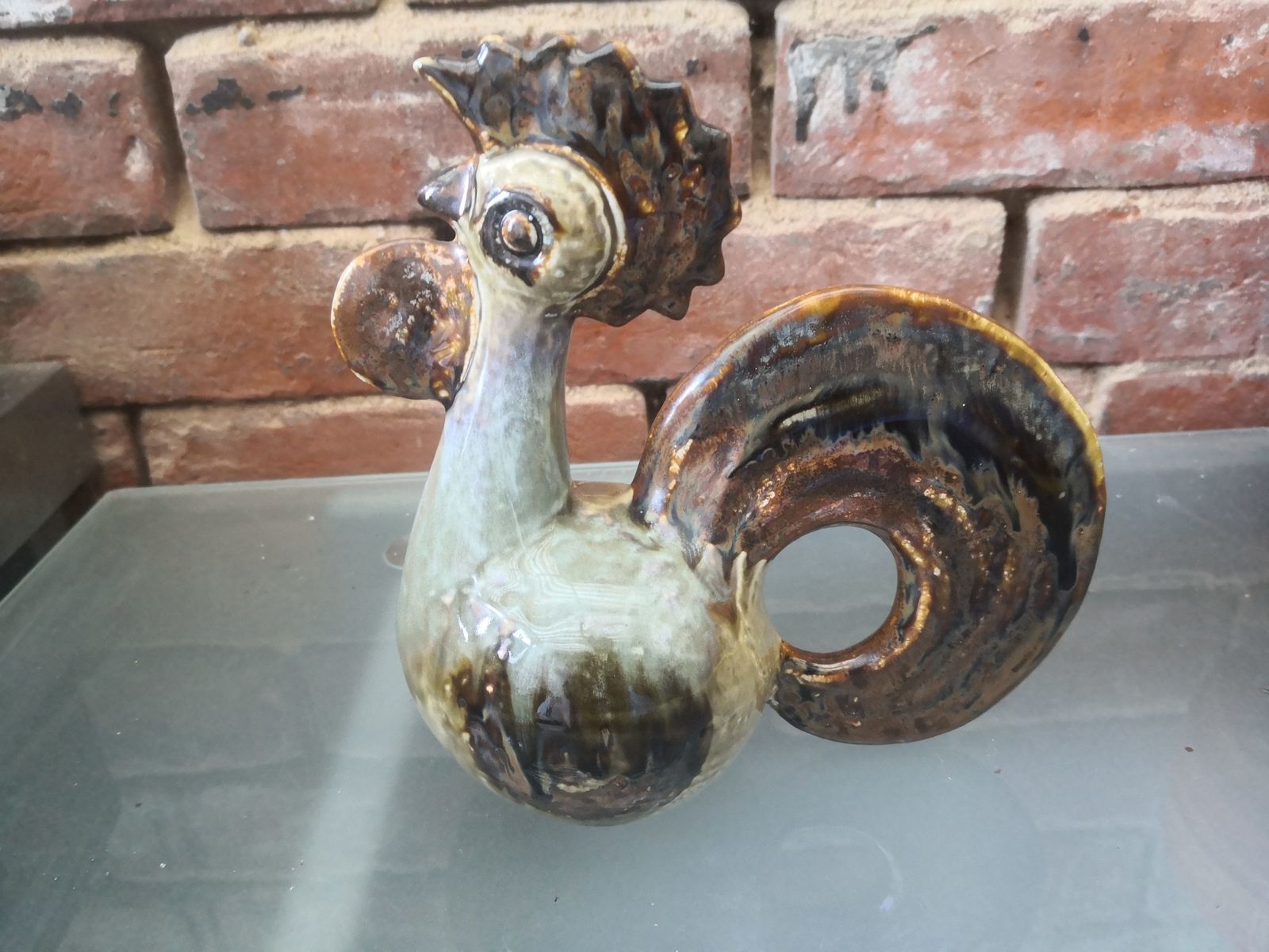Mid Century Joseph Simon Soholm Denmark Rooster Cockerel Vintage Pottery Sculpture photo furniture
