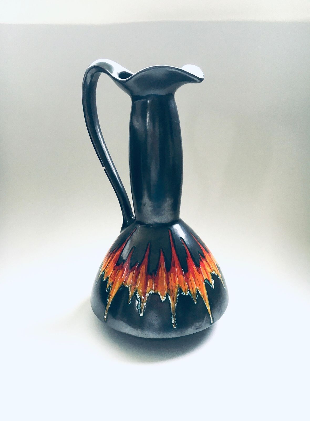 Art Pottery Metaalgeglazuurde Xl Kan Vaas, Italië Ca. Jaren 1960 photo for sale
