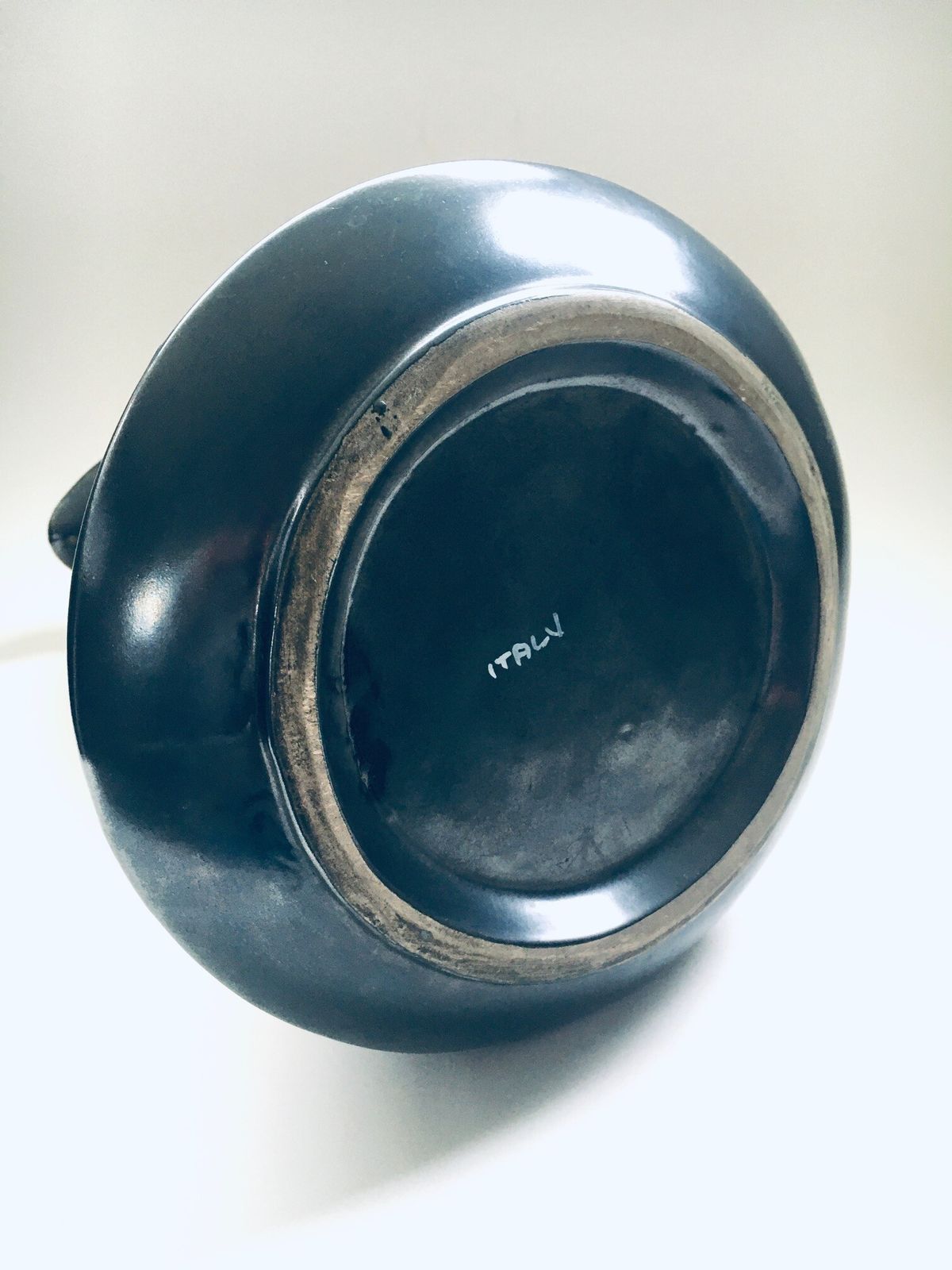 photo for sale Art Pottery Metaalgeglazuurde Xl Kan Vaas, Italië Ca. Jaren 1960