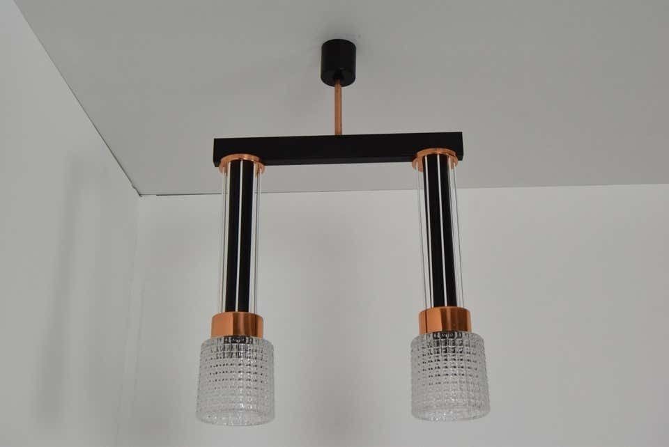 Vintage Pendant By Drukov,1960‘S. photo Lighting