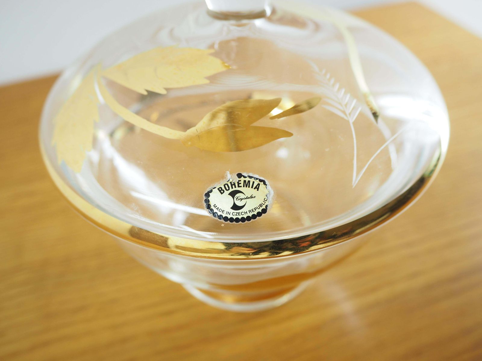 Mid Century Glazen Suikerpot Van Bohemia Crystal, Tsjecho Slowakije, Ca. Jaren 1950 photo buy