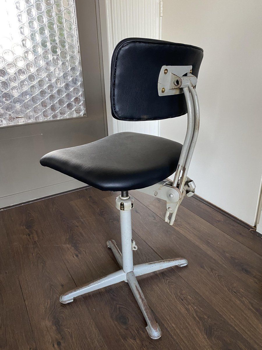 Industrial Drawing Or Architect Desk Chair By Friso Kramer For Ahrend De Cirkel, 1950s photo for sale