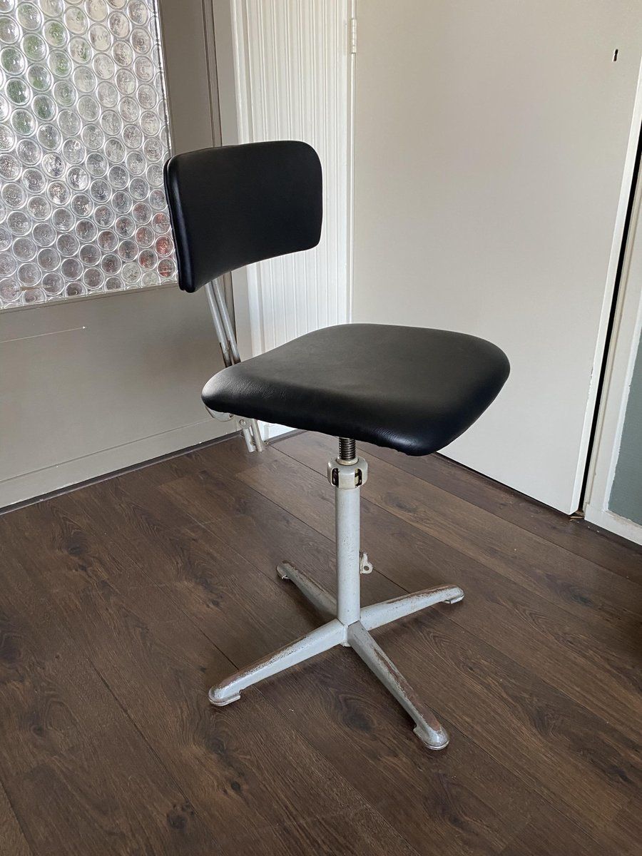 photo for sale Industrial Drawing Or Architect Desk Chair By Friso Kramer For Ahrend De Cirkel, 1950s