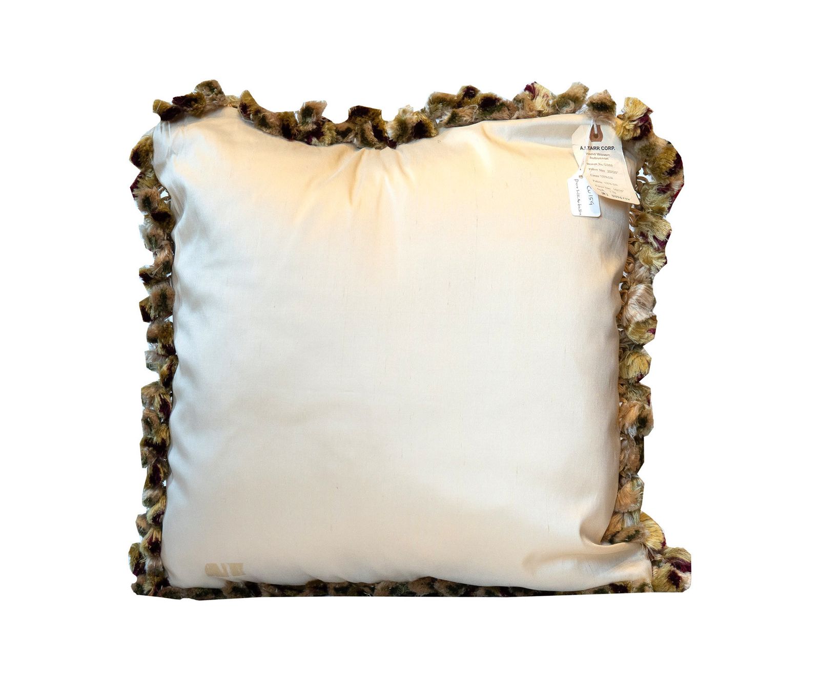 Traditional French Aubusson Cushion Cover, Handmade Needlepoint Scatter Cushion photo Textiles