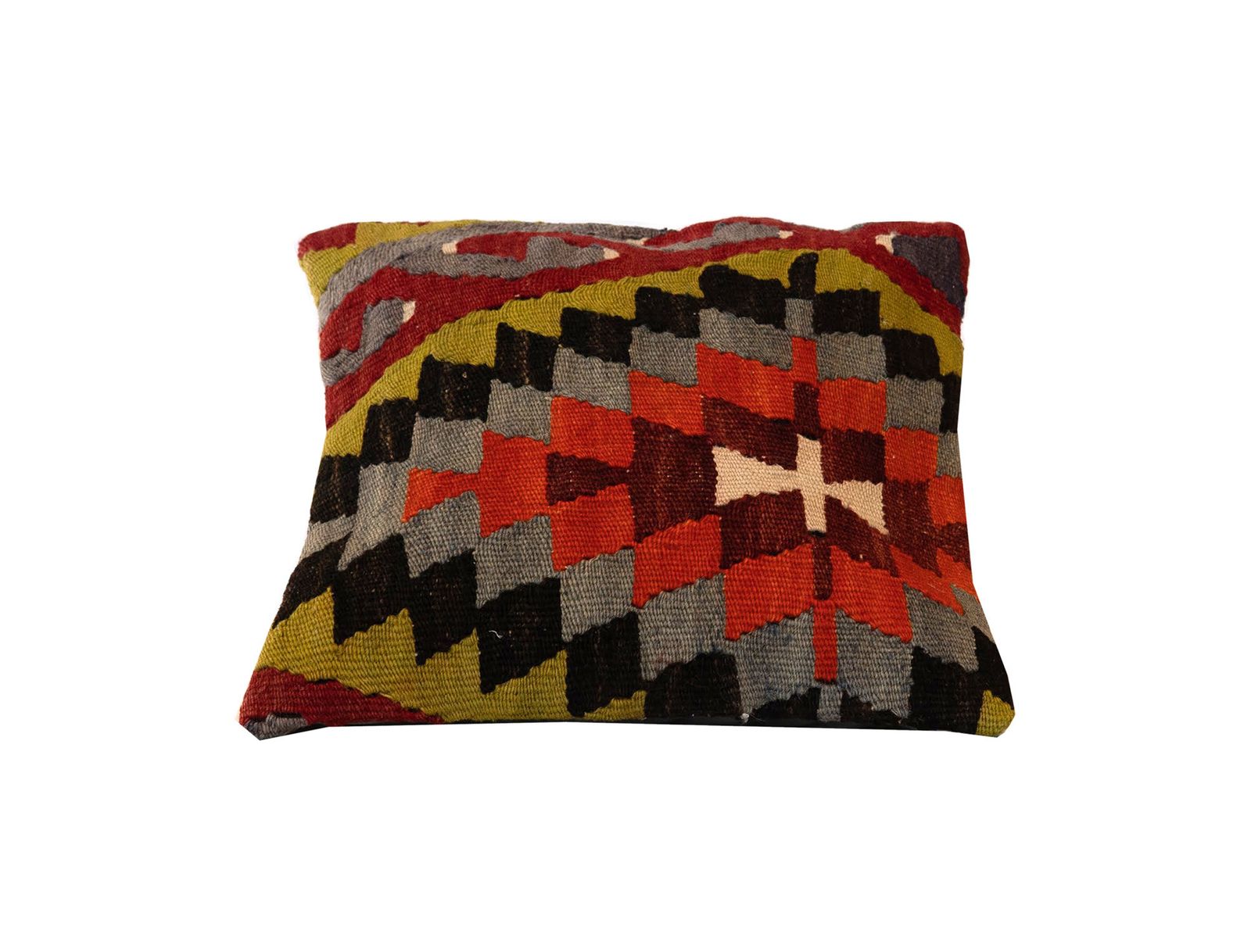 Traditional Geometric Turkish  Kilim Cushion Cover, Oriental Wool Scatter Cushion photo furniture