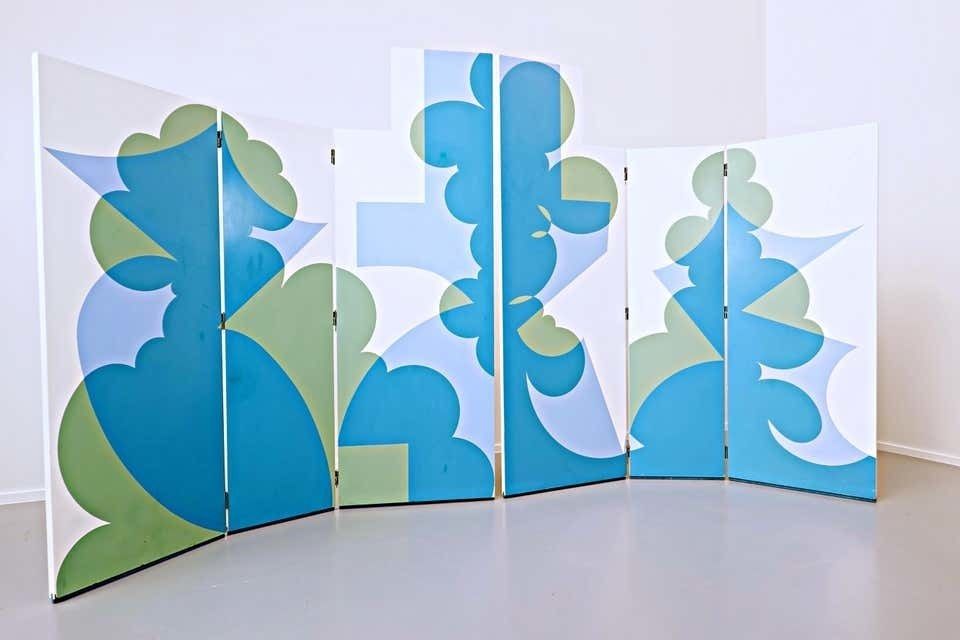 Folding Screen Model 'Balla' By Giacomo Balla For Simon Gavina, 1972 photo for sale