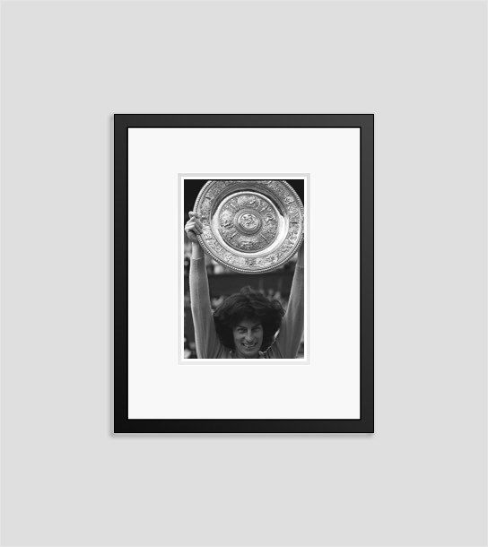 'Virginia Wade' 1977 Archival Pigment Print Framed In Black
