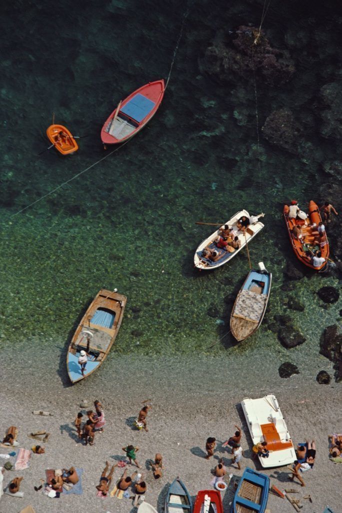 Slim Aarons 'Conca Dei Marini Bay' 1984 Oversize Unframed C Type Print