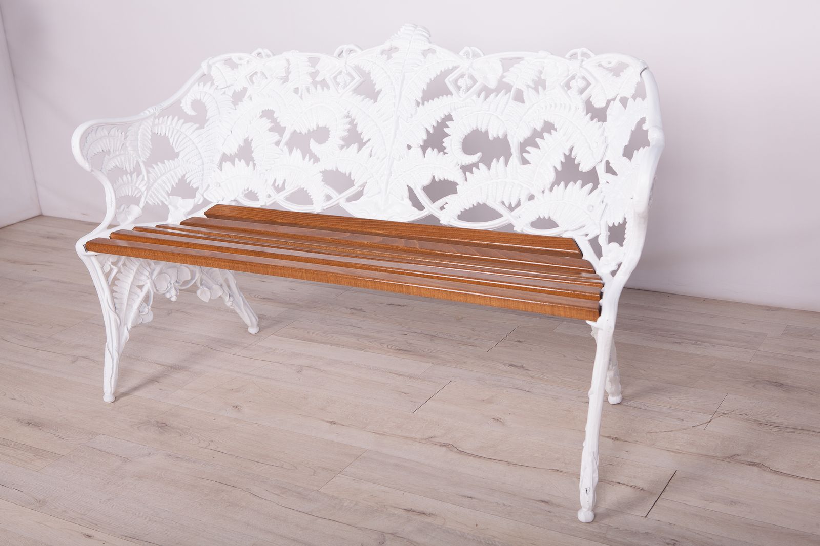 photo for sale Swedish Garden Bench In Cast Iron From Melins, 1950s