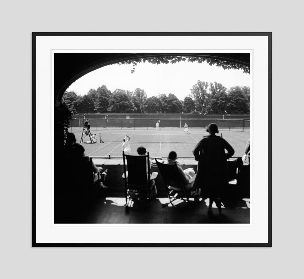 'Spectator Tennis' 1938 Oversize Archival Pigment Print Framed In Black