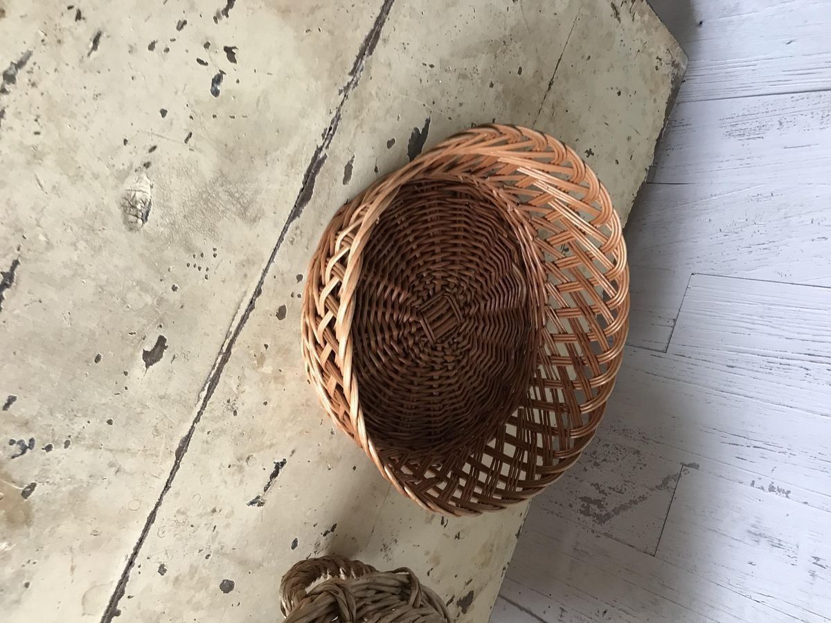 Wicker Baskets, 1960s, Set Of 3 photo vinterior