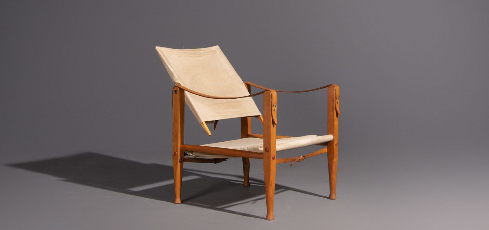 Kaare Klint Safari Chair Produced By Rud Rasmussen photo for sale