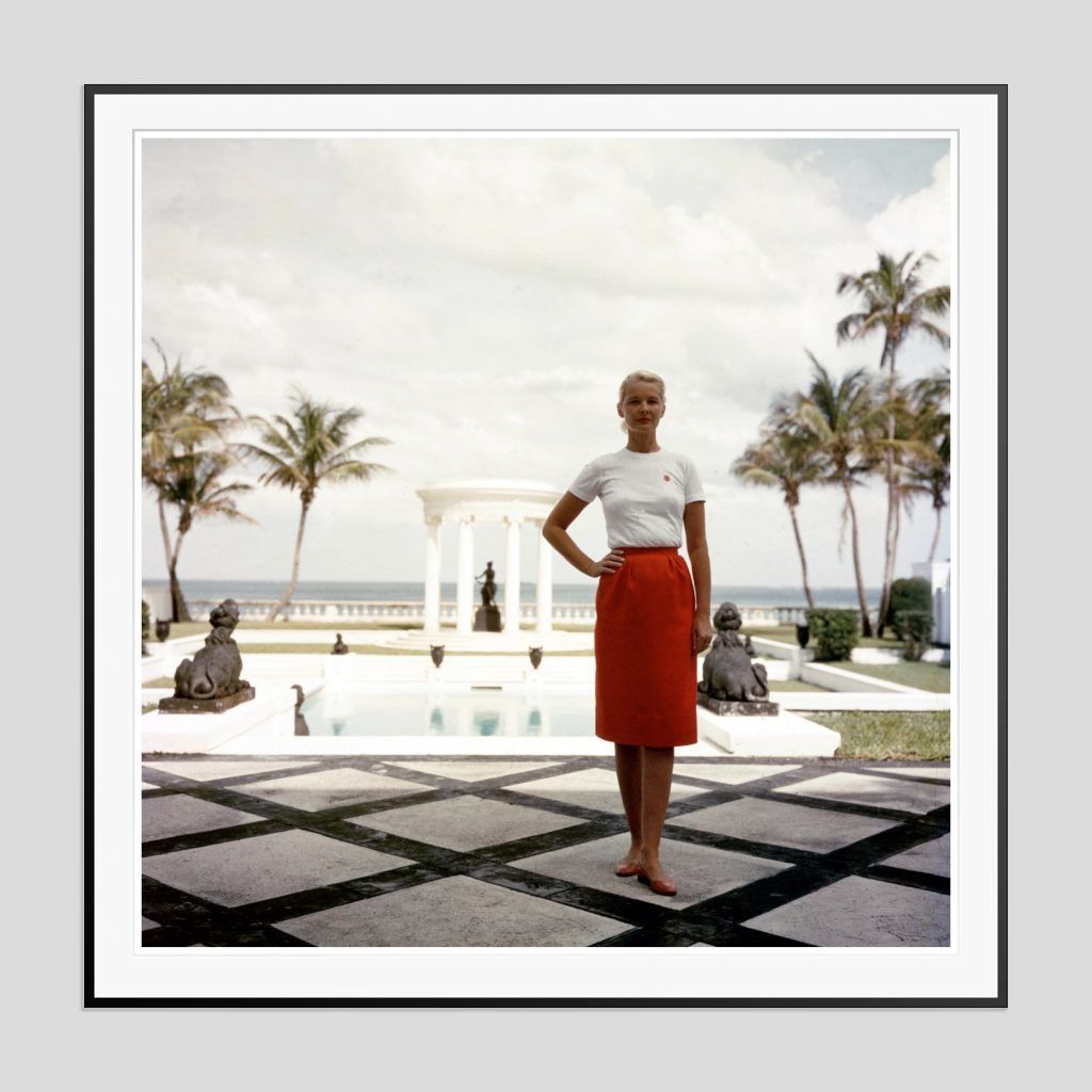 Slim Aarons 'Cz Guest' 1955 Black Frame C Type Print