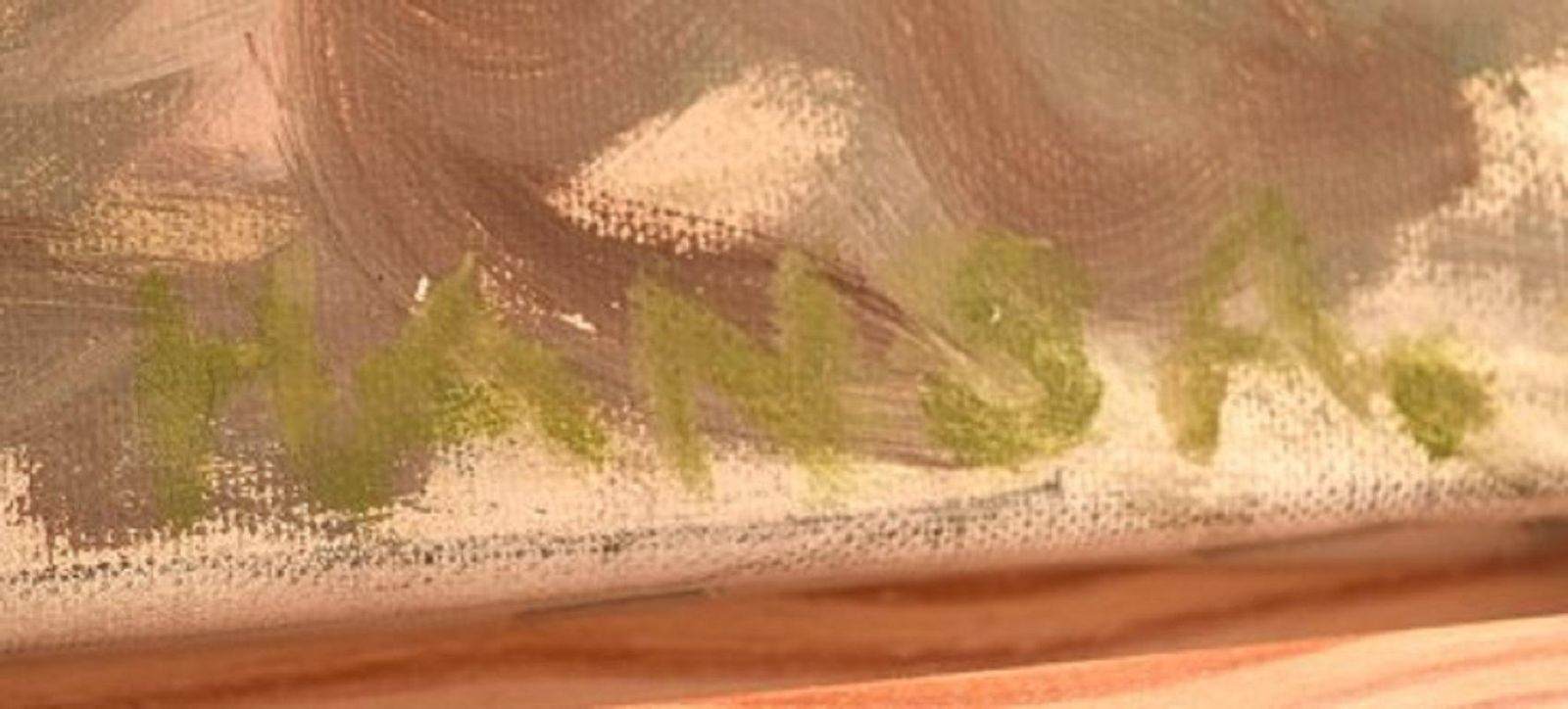 Swedish Artist, Oil On Canvas, Modernist Landscape, 1980s photo vinterior