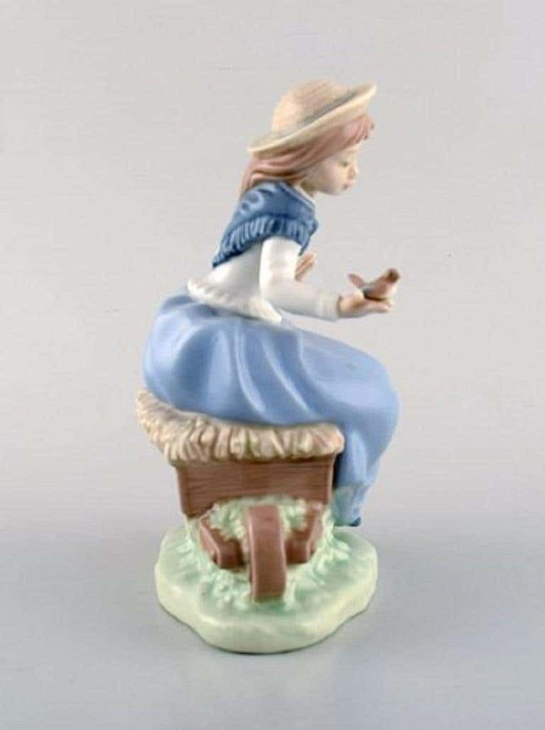 Lladro And Nao, Spain, Four Porcelain Figurines Of Children, 1980s 1990s photo for sale