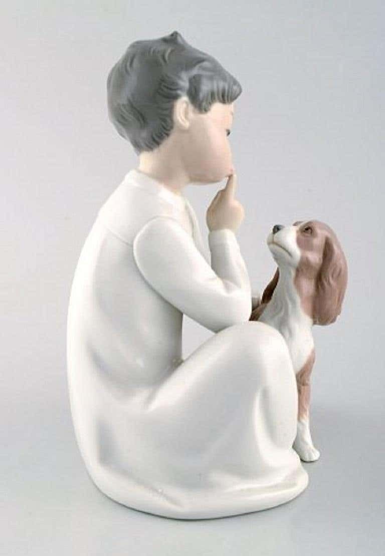 Lladro And Nao, Spain, Four Porcelain Figurines Of Children, 1980s 1990s photo buy