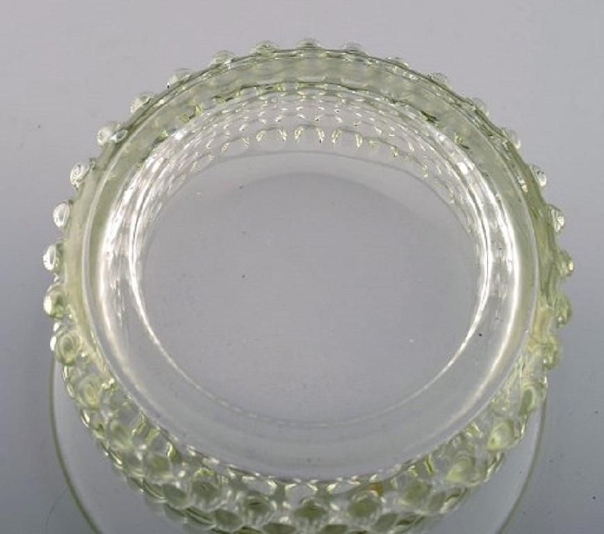 Saara Hopea For Nuutajärvi, Two Bowls In Art Glass, Budded Design, 1960s 1970s photo vinterior