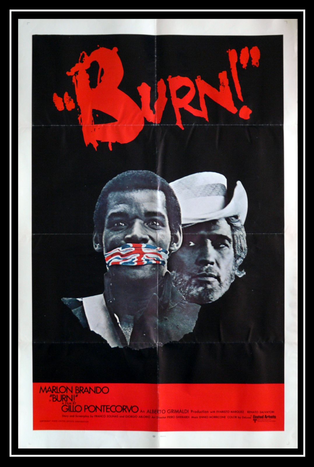 Movie Poster "Burn !" Marlon Brando
