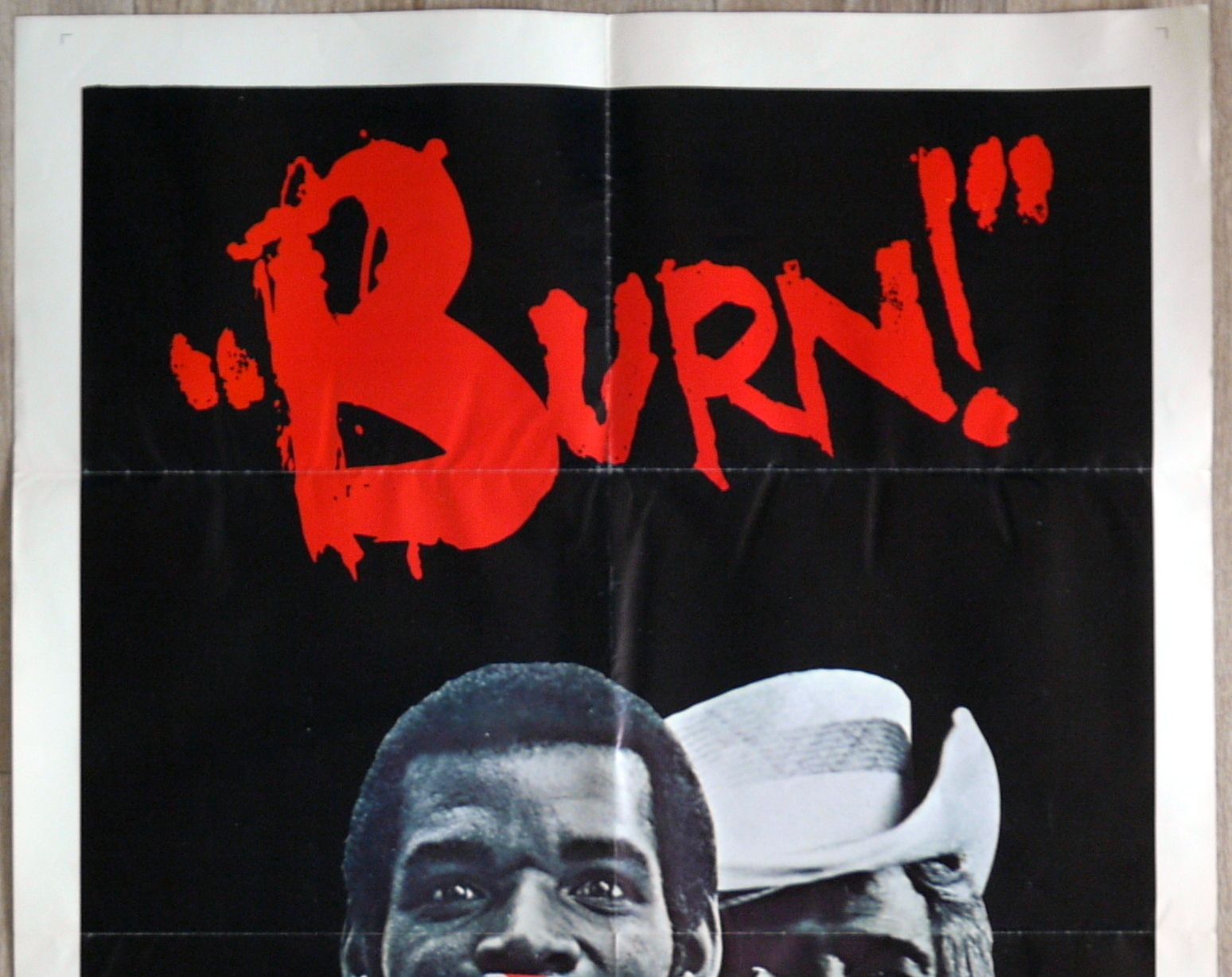 Movie Poster "Burn !" Marlon Brando photo furniture