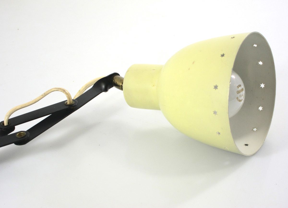 Gele Bauhaus Stijl Vintage Verstelbare Wandlamp photo buy