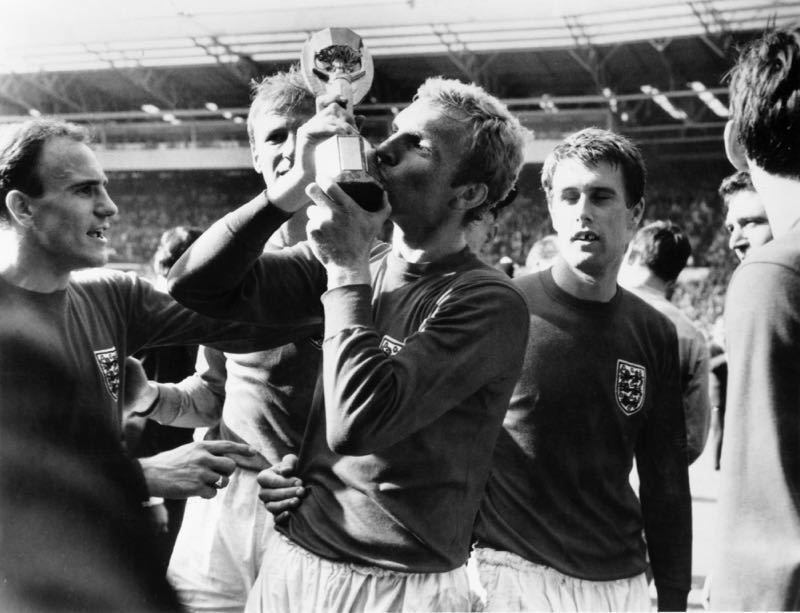 'Victory At Wembley' 1966 Oversize Archival Pigment Print Framed In Black photo furniture