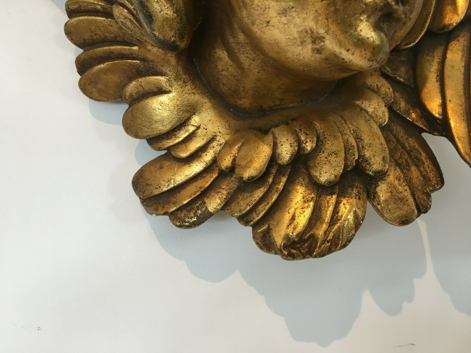 Head Of Cherub In Golden Terracotta Terracotta In The Style Of The Eighteenth Century photo vinterior