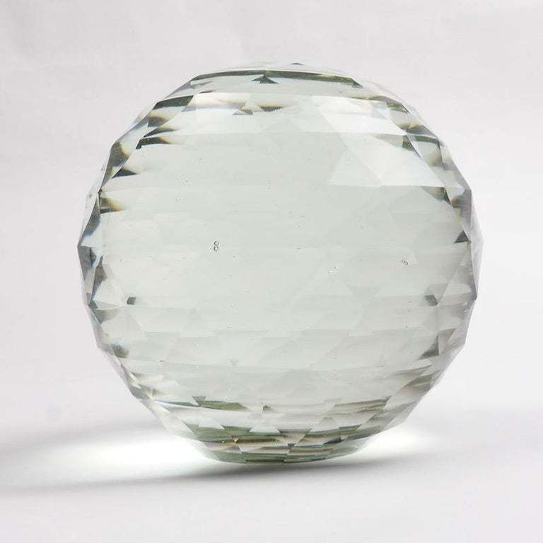 Pair Of 19th Century Victorian Faceted Cut Glass Paperweights photo 540.0