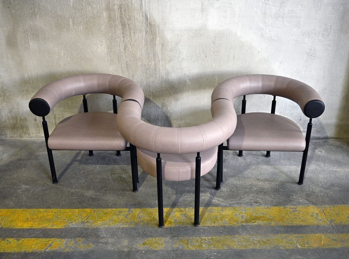 Cobra Ej900 Chairs By Erik Jørgensen For Erik Jørgensen Møbelfabrik, 1980s, Set Of 3