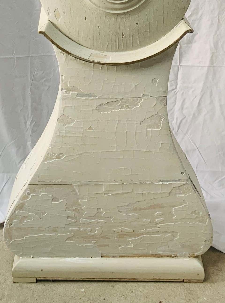 Swedish White Mora Clock 1812 Antique Carved Fryksdal Grandfather photo Home Decor