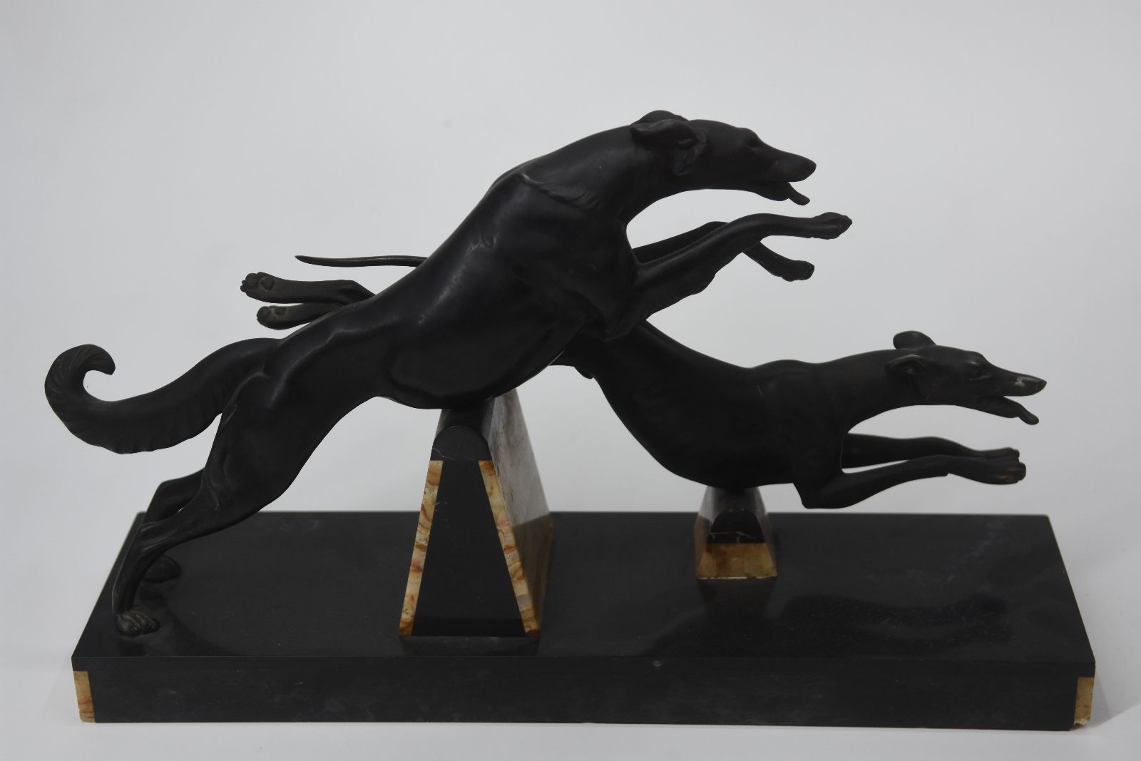 photo furniture 1930 Sculpture Of Irénée Rochard With Greyhound Racing Dogs