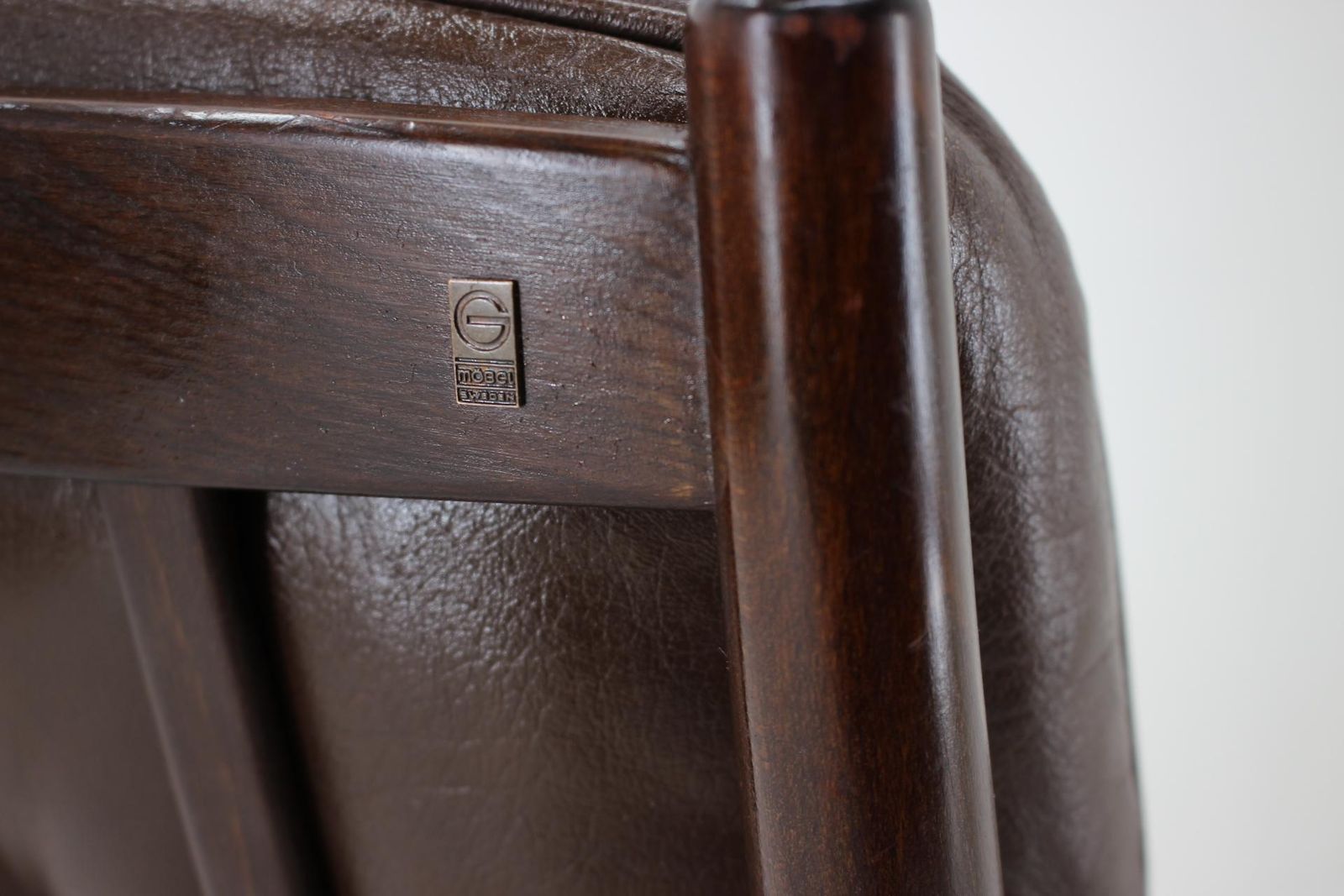 Mid Century Scandinavian Leather Armchair   1960 / Sweden / G Mobler photo 826.0
