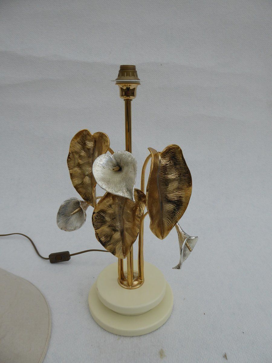 Mid Century Gold And Silver Plated Lamp By Lanciotto Galeotti For L'originale photo 1159.4