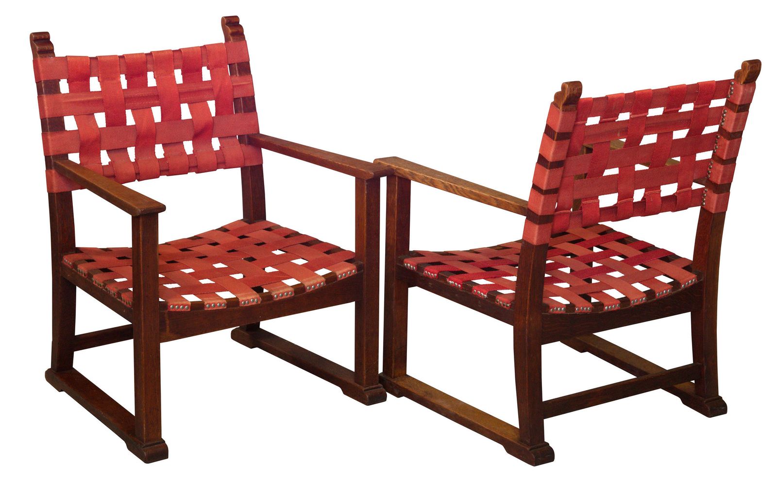 Set Of Original Fireside Chairs Designed By Adolf Loos And Heinrich Kulka photo for sale
